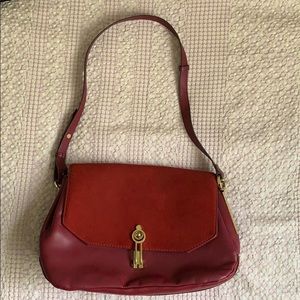 Zara red shoulder bag only worn twice